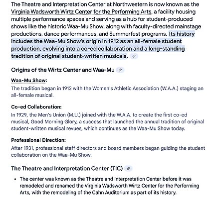 A History of Theater, Facilities, Performing Organizations, etc at NU