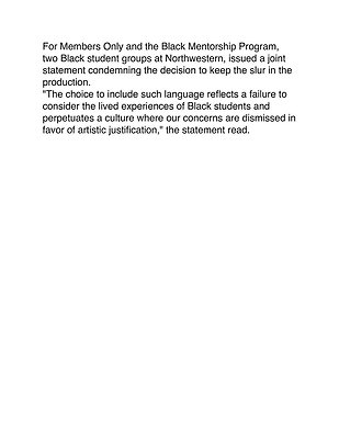 broadwayworld003.com article Northwestern Cancels ASSASSINS Mid-Run Amid Backlash Over Racial Slur