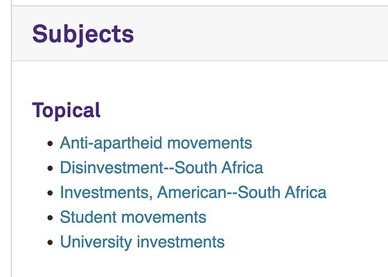 Anti-Apartheid &quot;DIVESTMENT&quot; CONTROVERSY 1970s - 1980s 01